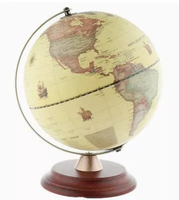 World Globe Lamp Night Light  Vintage 23cm Illuminated Italy • £30