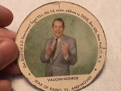 Yuengling Ice Cream Vintage Dixie Cup Lid Vaughn Monroe • $49.95