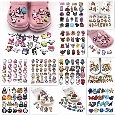 Different Shape Cartoon Shoe Charms Set Croc Clog Sandals Mini Decor Party Favor • £9.99