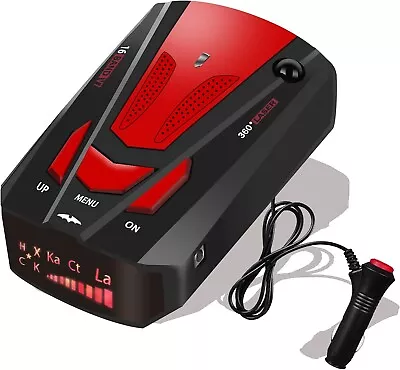 $25 • Buy 360 Degree Car Speed Limited Detection Voice Alert Car Anti Radar Detector RED