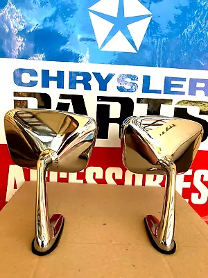 Brand New 1 PAIR Chrysler Valiant Chrome Side Mirrors VH VJ VK CL Charger Ranger • $734.95