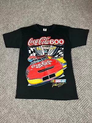 Vintage Coca Cola 600 Charlotte Nascar T Shirt Mens Medium Double Sided Racing • $49