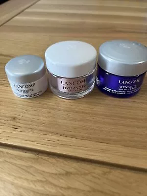 Lancome Renergie Travel Size Night Cream And Eye Cream Plus Hydra Zen Gel Cream • £19