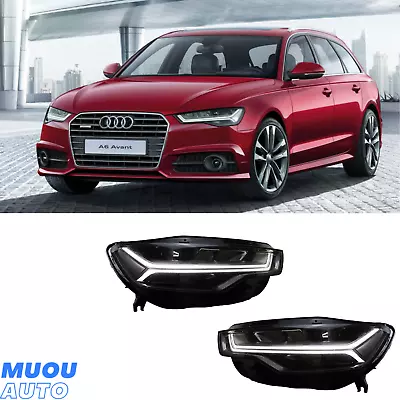 For Audi A6 S6 C7 2012-2018 Xenon Facelift To LED Headlights Assembly Headlamp • $1149