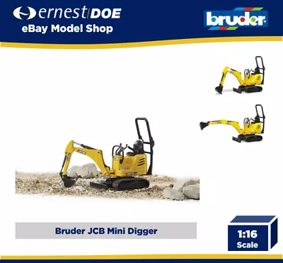£18.75 • Buy Bruder JCB Micro Excavator 8010 CTS Construction Digger Toy Kid Model Scale 1:16