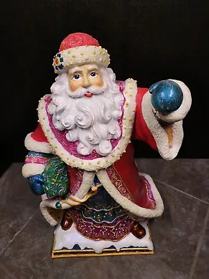 Christopher Radko Yule Of Yore Santa Clause Christmas Ornament Display Music Box • $98.50