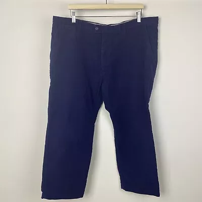 Samuel Windsor Chino Trousers Cotton Moleskin Navy 40XS W40 L27 • $24.89