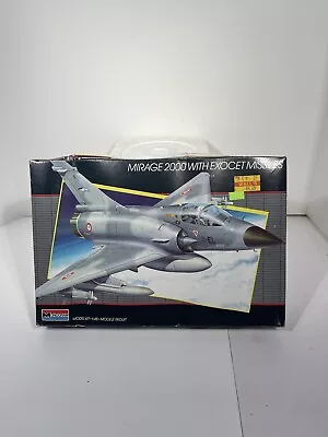 Monogram 1/48 Scale Mirage 2000 With Exocet Missiles Model Kit #5446 NIOB 1986 • $30