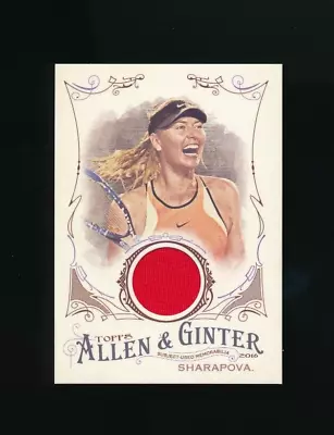 2016 Topps Allen & Ginter's Relics Maria Sharapova #FSRB-MSH Gradable NMMT+ Or B • $18