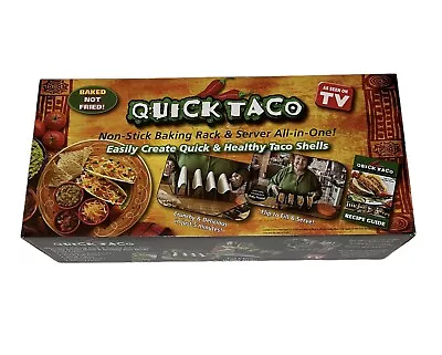 £14.53 • Buy Quick Taco As Seen On TV Non Stick Baking Rack Taco Shells Server New Open Box