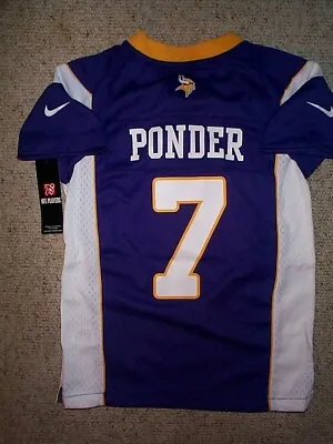 NIKE Minnesota Vikings CHRISTIAN PONDER Nfl Jersey YOUTH KIDS BOYS (s-sm-small) • $14.94