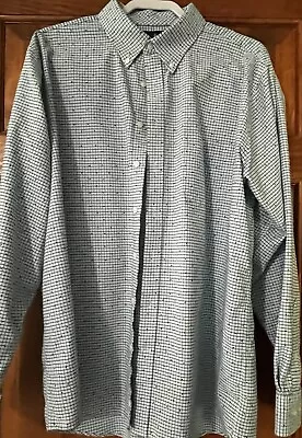 Men’s Stafford Travel Wrinkle-Free Oxford Long Sleeve Shirt - Size 17.5 - 36-37 • $6.99