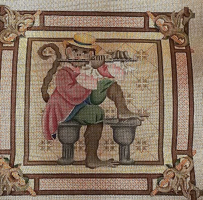 $229.99 • Buy Melissa Shirley Needlepoint Canvas Monkey Playing Flute Hand Painted 12 X 12 New