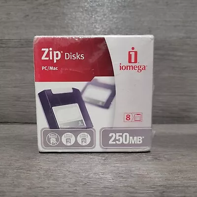 Iomega Zip Disks 250mg 8 Pc/mac • $24.99