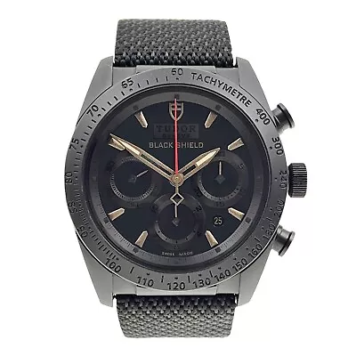 Tudor Fastrider Black Shield Ceramic Black 42mm Automatic Men’s Watch 42000C • $2995