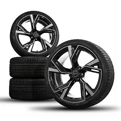 $3873.40 • Buy Audi 22 Inch Rims RS6 RS7 4K C8 Trapezoid Winter Tires Wheels 4K0601025T NEW