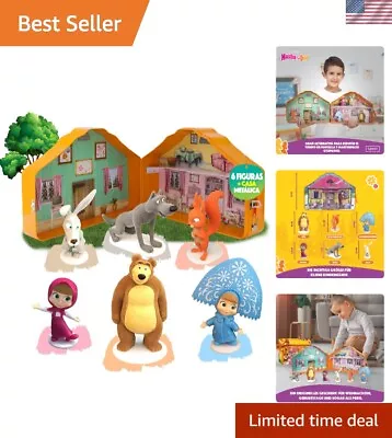 High-Quality Masha And The Bear Figurines - Collectors' Delight In Tin-Lunchbox • $103.99