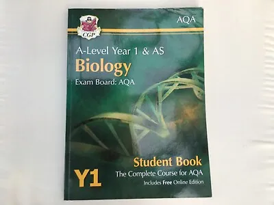 New A-Level Biology For AQA: Year 1 & AS Student Book With Online EditionCGP B • £1.99