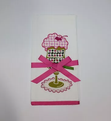 Vera Bradley Tea Towel Olivia Pink Ice Cream • $10.95