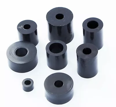 £2.75 • Buy Black Nylon Plastic SPACERS Standoff Washer M3 M4 M5 M6 M8 M10 Or M13 (12 PACK)