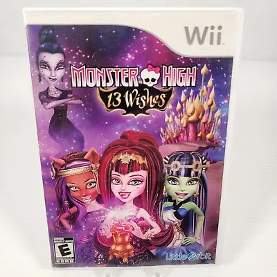 Monster High: 13 Wishes - Nintendo Wii - Tested  • $17