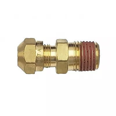 Brass 1/4  OD Compression X 1/4  NPT Male Adapter PL68NTA-4-4 DOT PL3 • $11.98