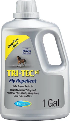 $116.88 • Buy Farnam Tri-Tec 14 Horse Fly Spray, Kills, Repels, Protects, 128 Ounces, Easy ...