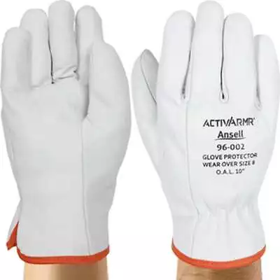 Ansell 83663 Low Voltage Leather Glove Protector White Medium 8 (Pack Of 10) • $149.99