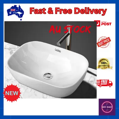 Cefito Ceramic Bathroom Basin Sink Vanity Above Counter Basins White Hand Wash • $67.95