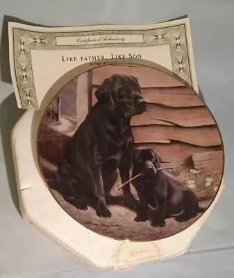 £2 • Buy Franklin Mint Ltd Ed Plate + COA - Like Father, Like Son By Nigel Hemming  #355