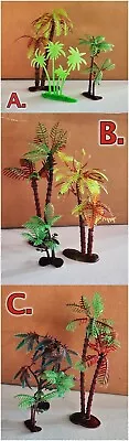 SET Of 3 Miniature PALM TREES Choice Of 3 STYLES For NATIVITY FAIRY GARDEN TRAIN • $3.99