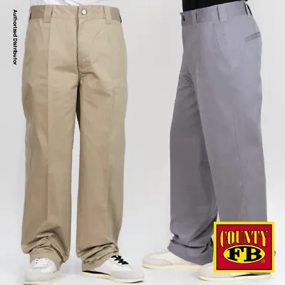 Fb County Men's Casual Kackies Work Pants Regular Fit Pants Straight Leg Pants • $34.99