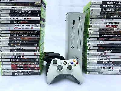 $139.95 • Buy Microsoft Xbox 360 Console Bundle W/ Controller & 2 Games ~ TESTED + CLEANED