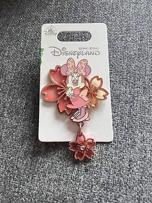 Hong Kong Disney Pin 2020 Minnie Mouse Cherry Blossom Spring OE Pin • $18.65