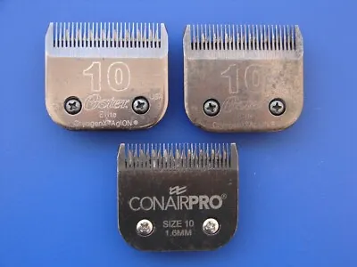 2 Used OSTER 10 ELITE CRYOGENX AGION 40 Blade Dog Clipper Blades A-5 STYLE • $21