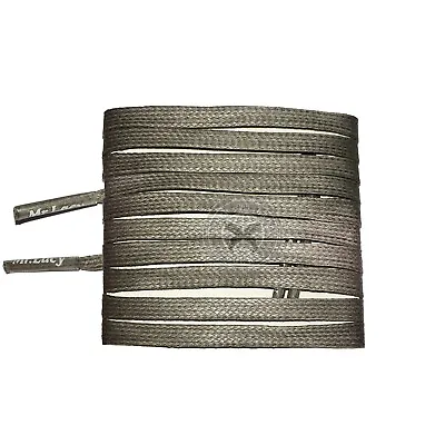 Mr Lacy Waxies - Dark Grey Wax Shoelaces (90cm Length | 5mm Width) • £5.49