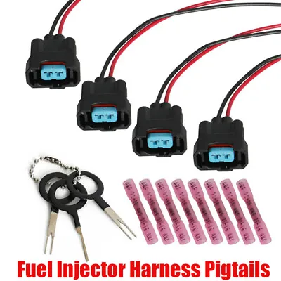 For Honda Fuel Injector Connector Plug Pigtail Repair Set 98-07 Acura Chevy ILX • $10.99