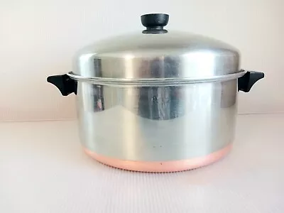 Revere Ware 6 Quart Dutch Oven Copper Bottom With Dome Lid Rome NY • $35.95