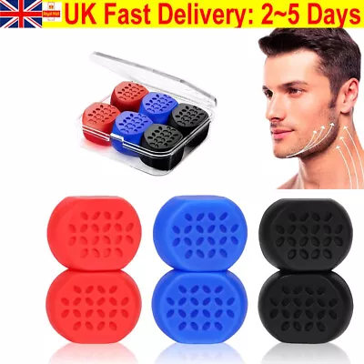 Exerciser Jaw Line Jawline Trainer Face Fitness Ball Facial Muscles 3 Resistance • £8.91