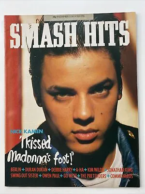 Nick Kamen : Smash Hits Magazine -1986 - Duran Duran / Ziggy Stardust Poster • £16.95