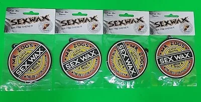 Mr. Zogs SEX WAX Air Freshener SURF WAX Coconut Sex Wax 3  Round - Pack Of 4 • £14.24