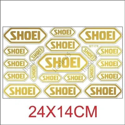 Gold Motorcycle Helmet Emblem Decals Car Motor Racing Badge Stickers For SHOEI • $11.52