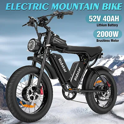 Ridstar Q20PRO 2000W 52V/40Ah 20’’ Fat Tire 37MPH Dual Battery Dual Motor E-Bike • $1649.89