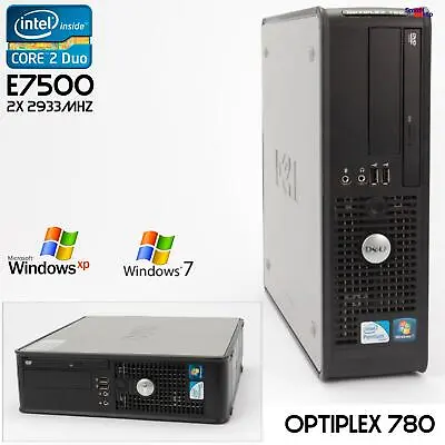 Mini PC Computer Dell Optiplex 780 SFF 250GB E7500 RS-232 Parallel Windows XP • $238.96