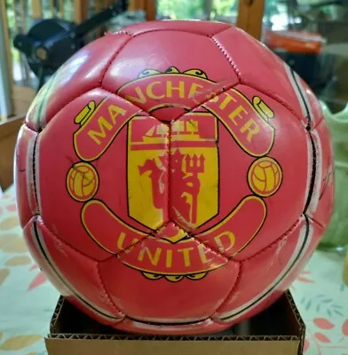 Manchester United Soccer Ball With 15 Autographs Rooney Giggs Scholes Evra Vidic • $250