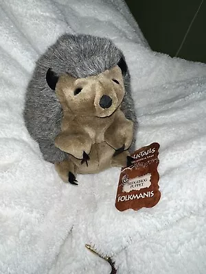 £8.24 • Buy Folkmanis Hedgehog Hand Puppet Folktails Turns Inside Out Into A Ball NWT