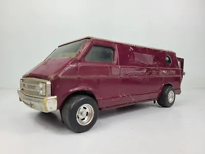 Vintage ERTL Bubble Window Conversion Toy Van Steel Maroon • $29.97