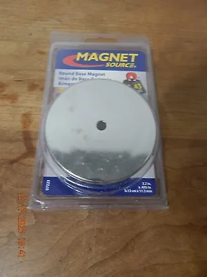 07223 Magnet Source .44 In. L X 3.2 In. W Silver Round Base Magnet 95 Lb. Pull 1 • $9.99