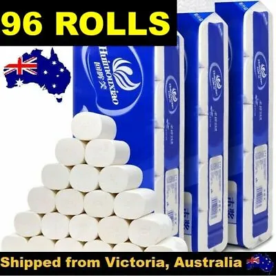 $75 • Buy 96 Rolls Toilet Paper Soft & Strong High Quality Bulk Tissue 4 Ply Au Stock 
