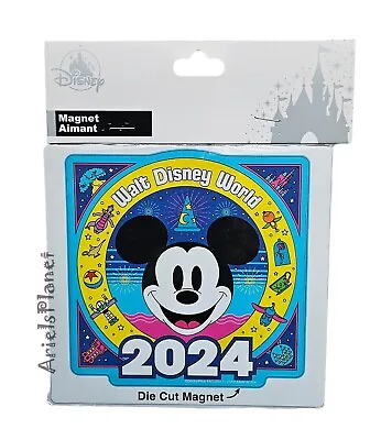 Walt Disney World Parks 2024 Year Mickey Mouse At The Parks Car Magnet Ornament • $23.95